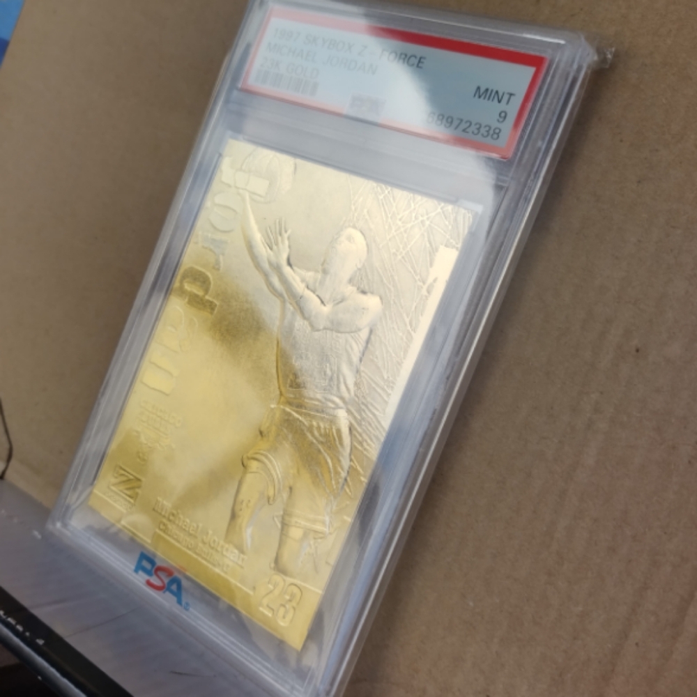 🏀🏆Michael Jordan "Skybox Z-Force 23K Solid Gold Insert" Slab🏆🏀 - Picture 2 of 7